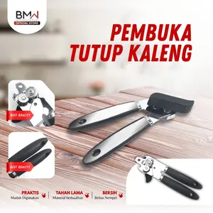 Alat Pembuka Kaleng 3 in 1 Multifungsi Tebal Anti Karat Serbaguna Stainless Steel BMW Kitchenware