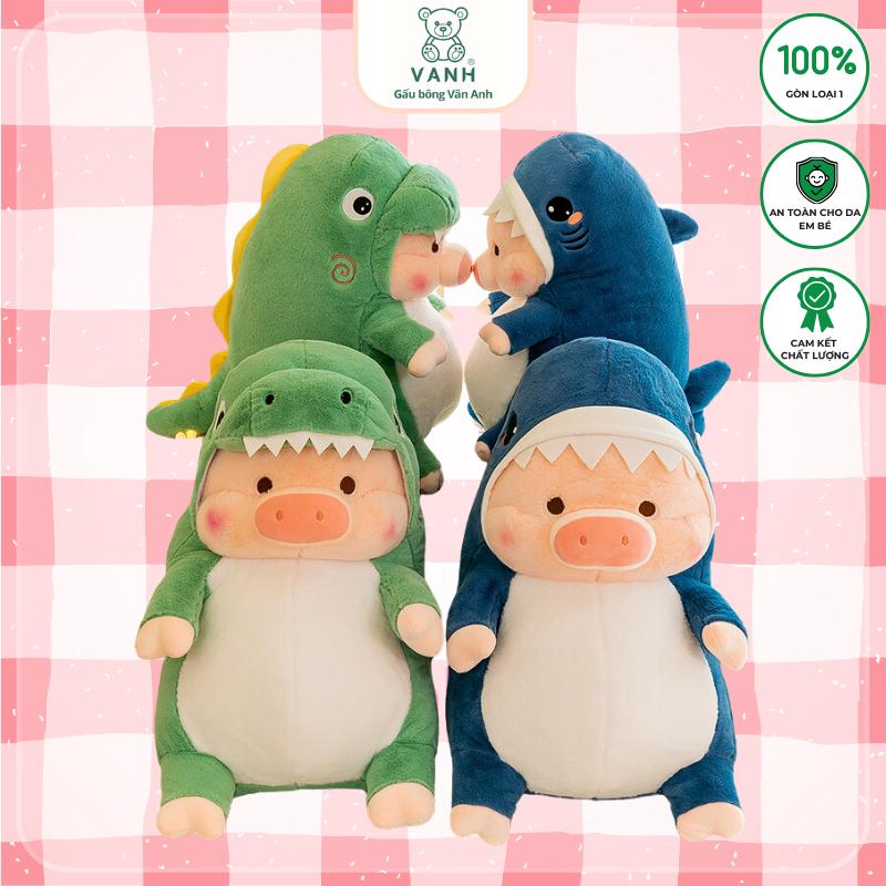 Gấu bông Heo khủng long + cá mập Thú Bông Thú Nhồi Bông Đồ Chơi Toy Phát Nhạc