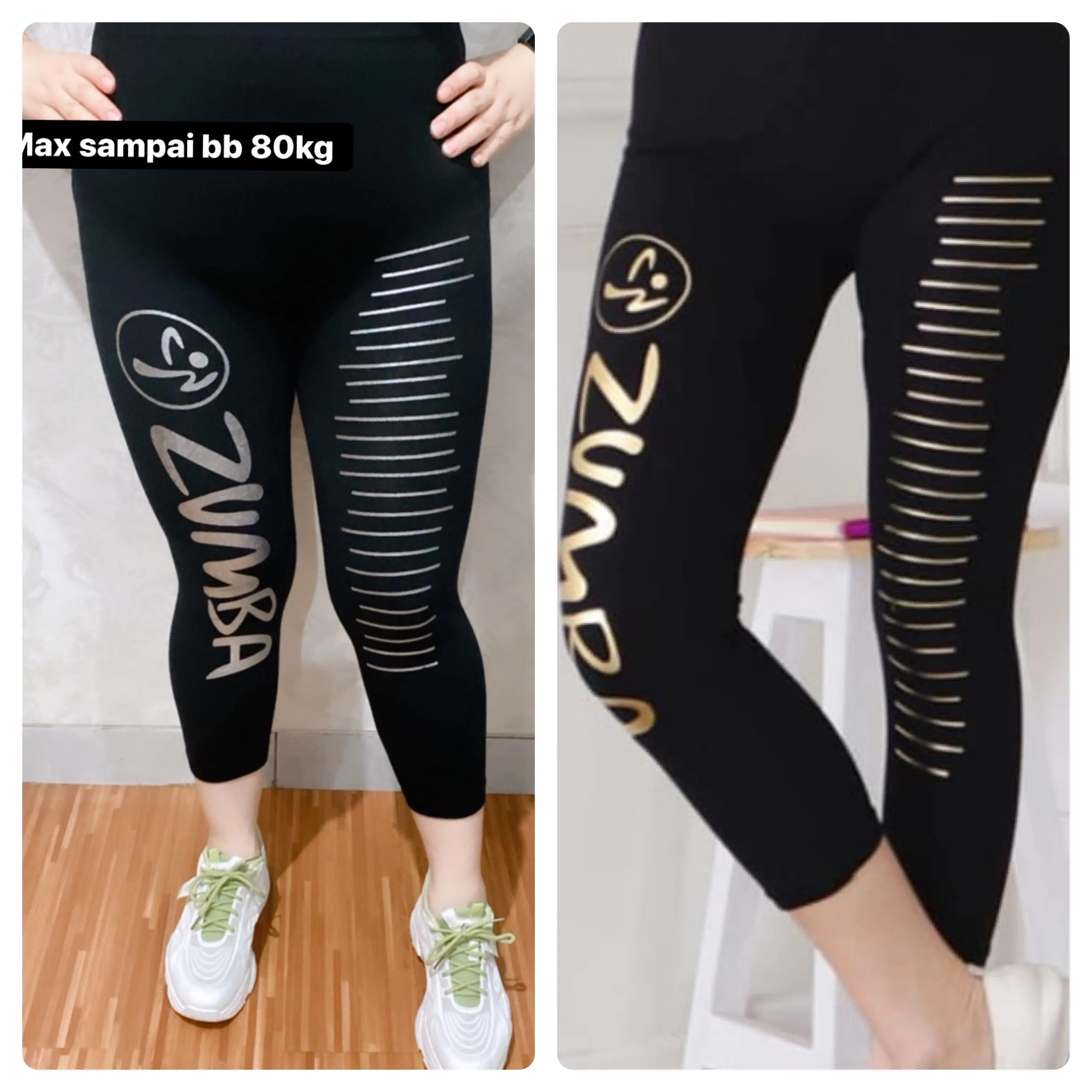 Legging celana olahraga highwaist Zumba Kilat 7811 7/8 Sampai BB 80kg