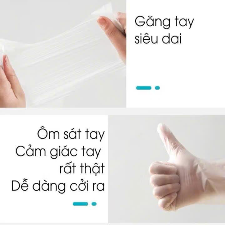 Hộp 100c Găng Tay Nấu Ăn Siêu Dai, Chất Liệu Không Mùi, Găng Tay Siêu Dai 1