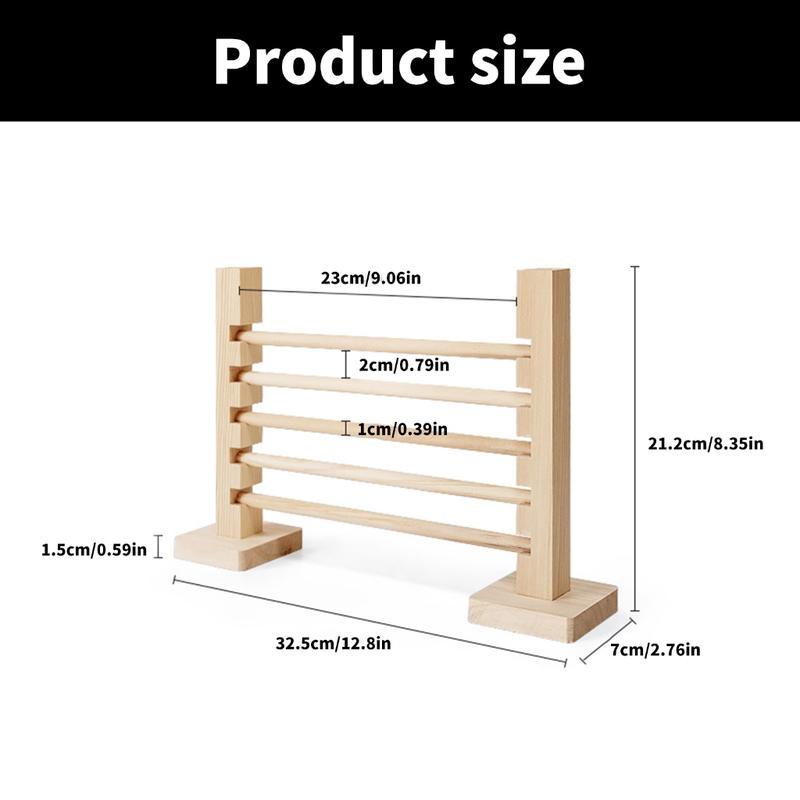 Product Introduction of Mainan Tikus, Mainan Lompat Kayu Penghalang Gerbil, Hambat untuk Ferret, Sesuai untuk Tikus 0