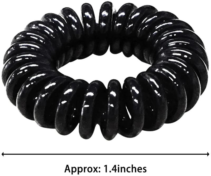 Product Introduction of Dây Buộc Tóc Xoắn Ốc, Cỡ Lớn (43mm), Có 10 / 20 / 30 Cái, Dây Buộc Tóc Xoắn Ốc, Dây Buộc Tóc Cuộn, Kiểu Bobbles Dây Điện Thoại, Giữ Chắc Chắn Không Dấu Vết, Không Thấm Nước 6