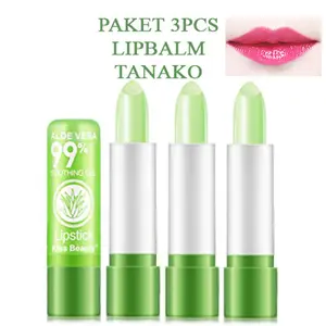3 Pcs Lipstik Aloevera 99% / Lipstick Aloe Vera 99 Pelembab Bibir Tahan Air Pemerah 3 Pcs Lipstik Aloevera 99% / Lipstick Aloe Vera 99 Pelembab Bibir Tahan Air Pemerah