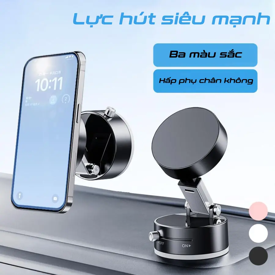 Cốc hút hai mặt Giá đỡ điện thoại từ tính Lười nhiều chấm có thể gập lại Giá đỡ lưu trữ hút chân không Giá đỡ điện thoại