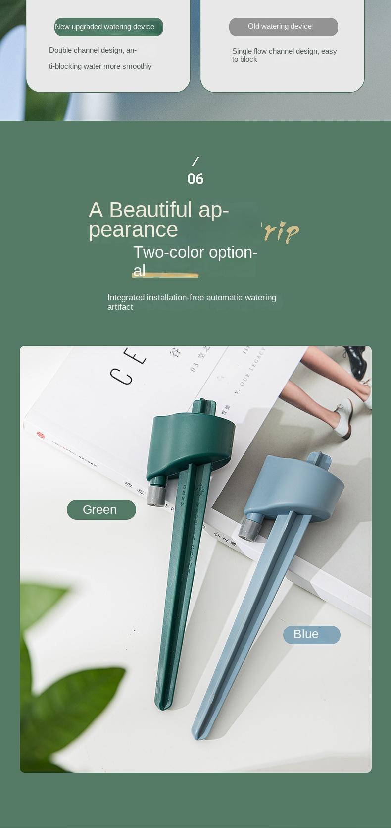 Product Introduction of Automatic Watering Tool, Drip Irrigation, Plant Watering System, Home Use, Travel Watering Can, Water Bottle for Plants 6