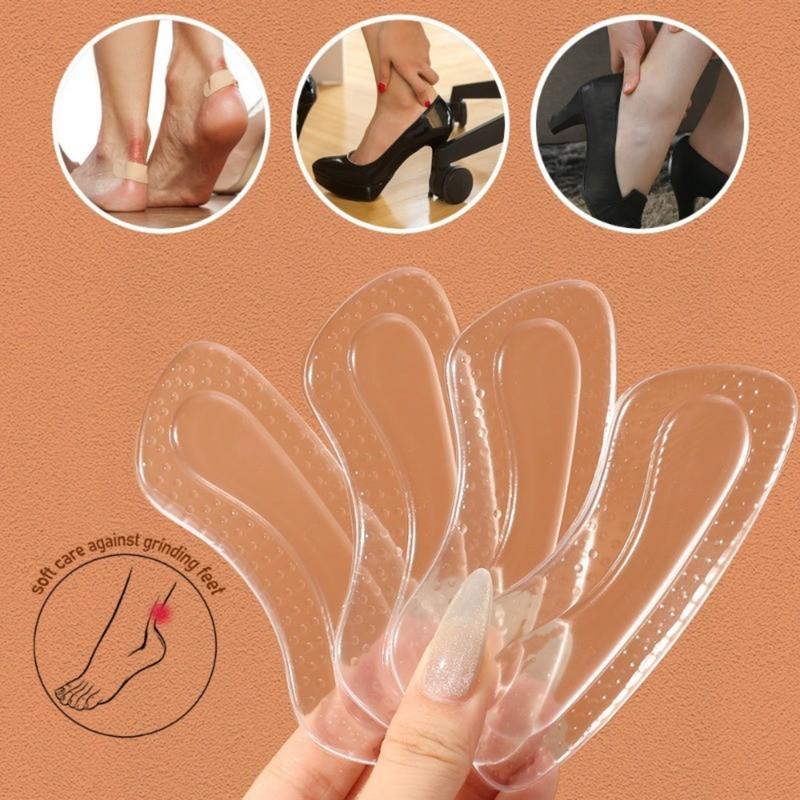 Silicone Forefoot Pads Adjustable Anti-wear Invisible Breathable Half Size Shoe Insoles Self-adhesive Heel Stickers for Sports Shoes High Heels 6