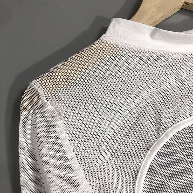 Product Introduction of 【khăn piêu】Áo Siêu Ngắn, Phong Cách Ins Châu Âu Và Mỹ, Áo Cánh Lưới Mới, Tay Áo Dài, Mỏng, Khăn Choàng, Quần Áo Trên, Thích Hợp Cho Bộ Sưu Tập 1203 Người, Người Nổi Tiếng Trên Internet【Trang chủ】 5