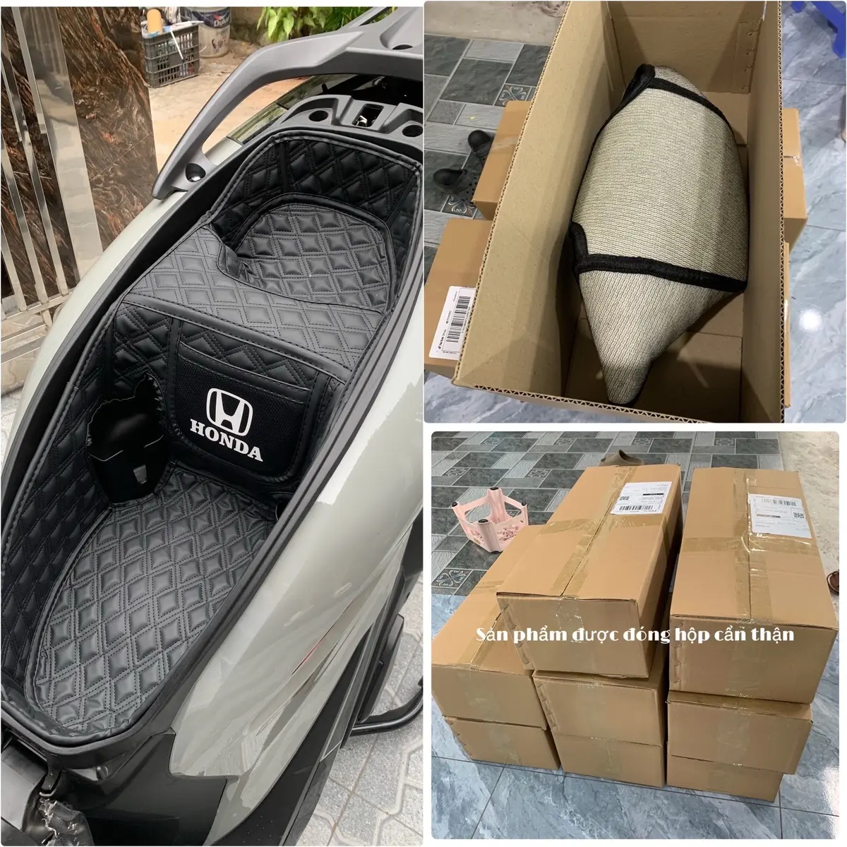 Lót cốp xe SH 125i - 150i - 160i thiết kế túi logo honda chữ H