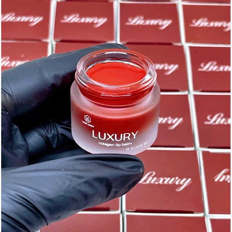 Son Dưỡng Môi Lựu Đỏ LUXURY - Collagen Lip Balm Skincare 10g Nữ - son dưỡng