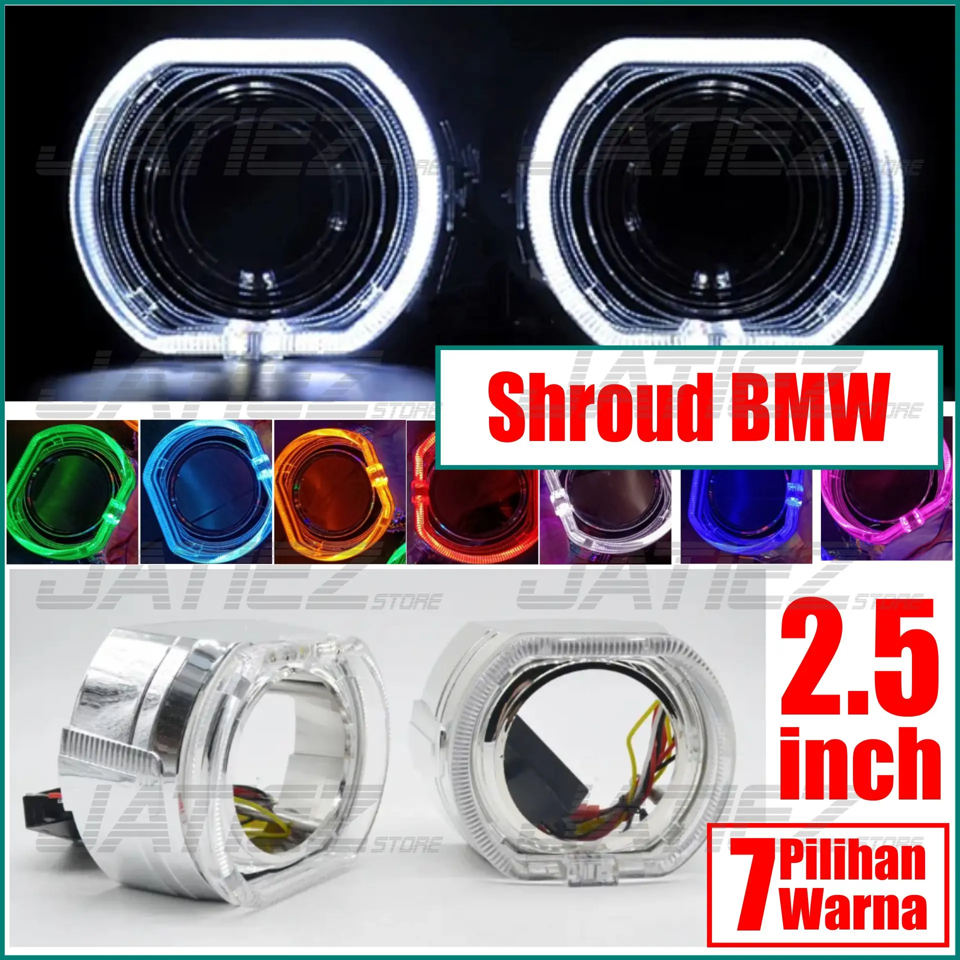 Shroud Biled 2.5 Inch Shroud Biled Projector Projie Motor Mobil car
