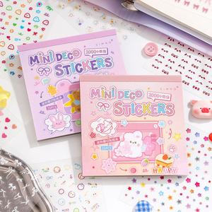 Libro de pegatinas mini cortadas con die-cut, temática de verano, diario de papelería, pegatinas para decoración de cantimploras y uñas, 25 hojas por bolsa, serie Cuentos de hadas