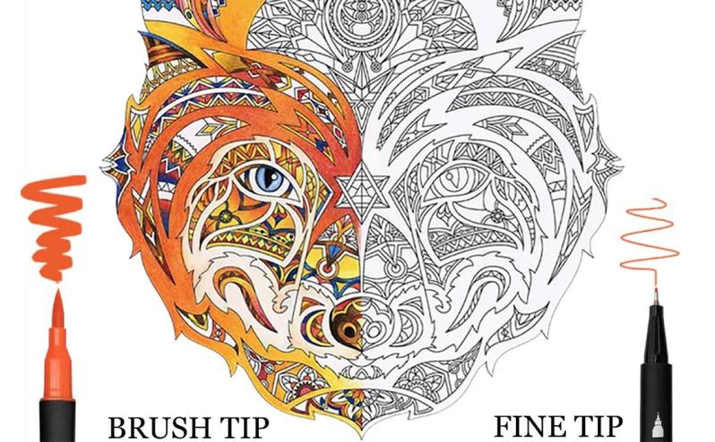 Product Introduction of 12-120 Colors Set Dual Tip Art Marker Watercolor Brush Fineliner Pen For Drawing Painting Double Head Fine Liner Stationery Pain 8