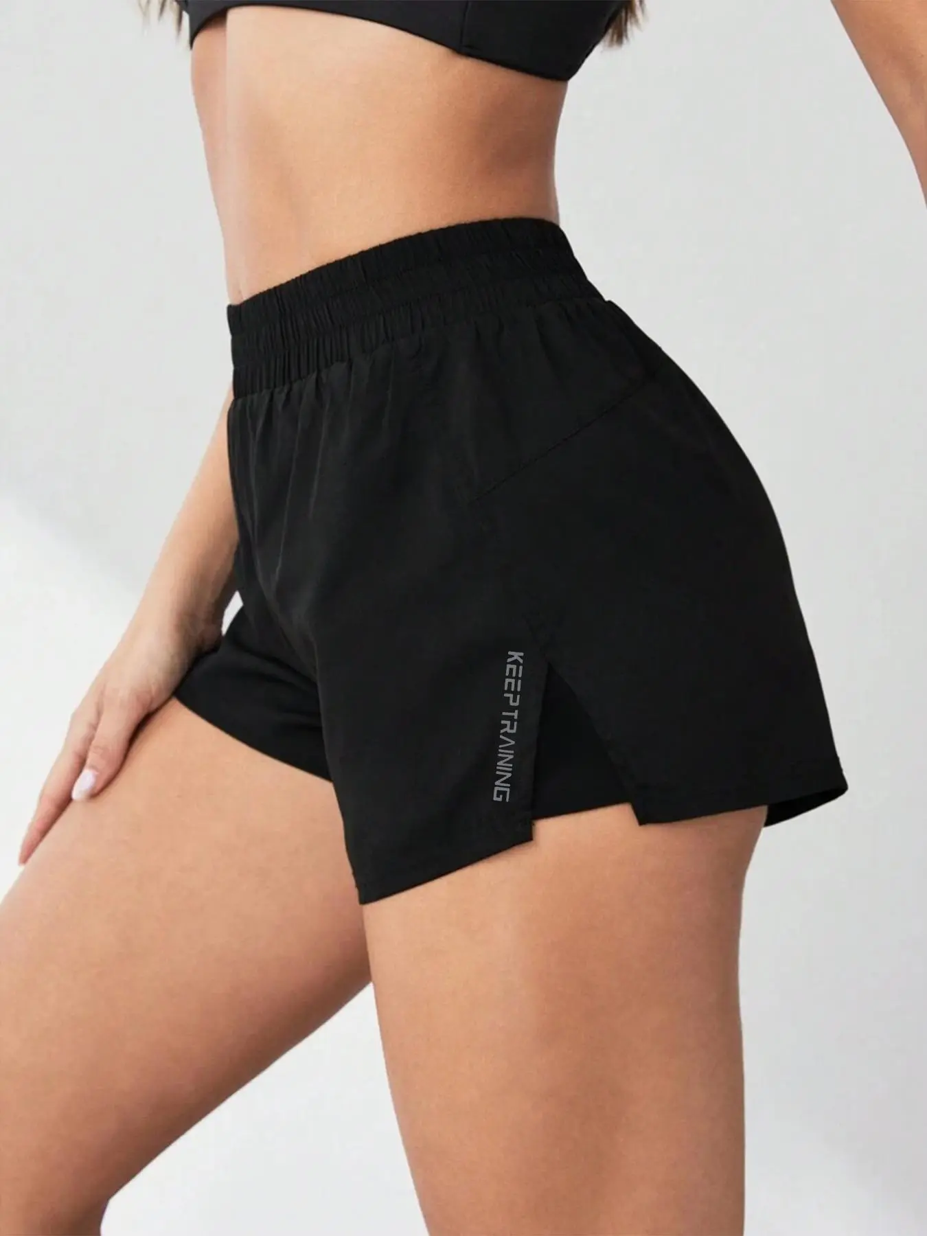 Women's 2 in 1 Pocket Design Shorts, Casual Comfy Breathable Shorts for Yoga Gym Workout Running, Ladies Bottoms for All Seasons, Shorts for Women
