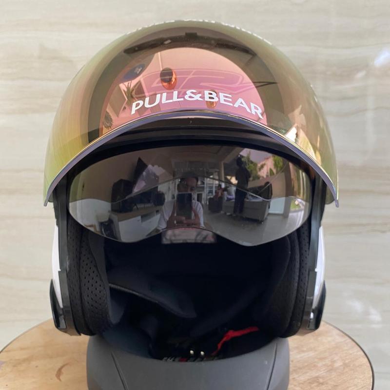 Helm G2 Optimax Motif (Paket Ganteng) Helmet Iridium 3