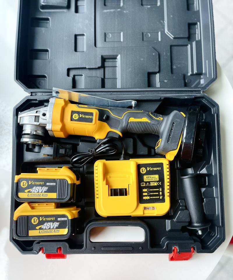 Product Introduction of Máy Mài Góc đầu 14 ly dùng Lithium-ion 4.0Ah khoan pin maykhoan cam 17