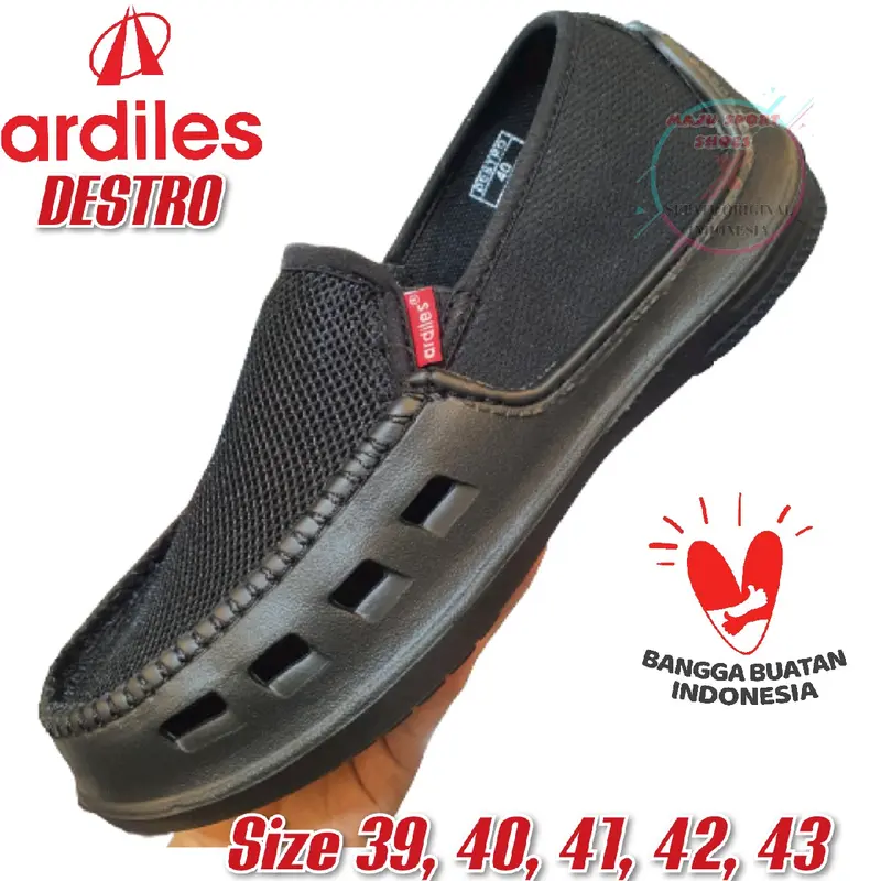 SEPATU SLIP ON PRIA ARDILES JNEE ENTENG / SEPATU ARDILES KARUNG ORIGINAL Flat Shoes Karet Kerja bersirkulasi minimalis Kasual 2
