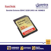 Gambar Sandisk 32GB Extreme SDHC UHS-I 4K 100MB/S dari Sentra Digital Jogja Kab. Sleman 3 Tokopedia