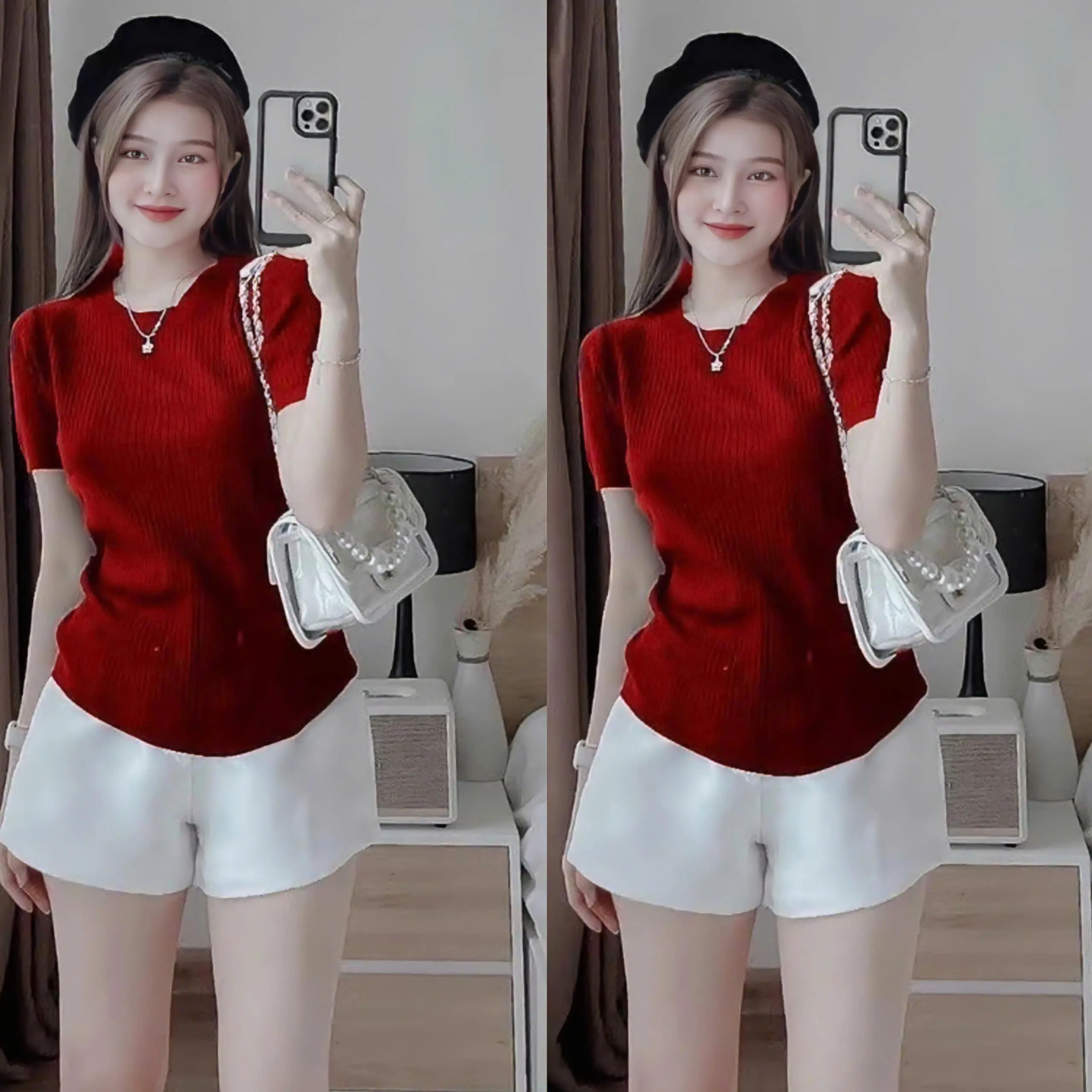 Áo Thun Gân Tăm Bigsize Cổ Tròn Nữ Xinh Đẹp Dễ Thương Giá Rẻ Freesize 50-95kg Women Top áo  thun  bigize đẹp Màu Nâu - 1047 | BigBuy360 - bigbuy360.vn