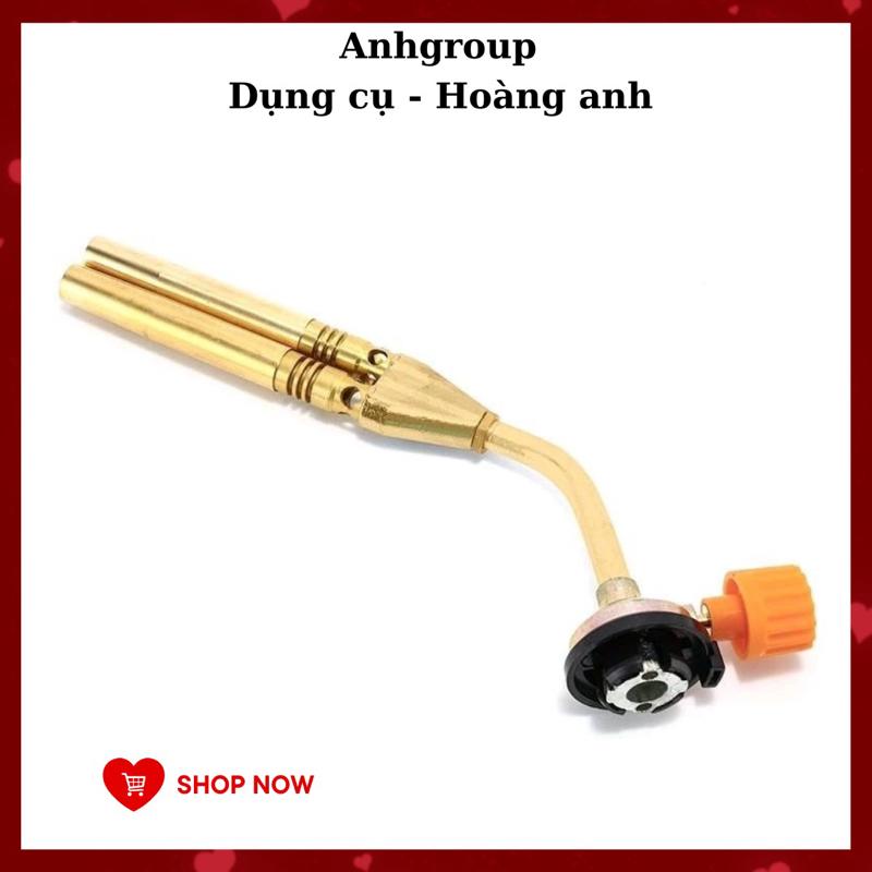 Khò Gas mini 2 lòng 820 - khò gas đôi ống dẫn bằng đồng lắp bình gas mini tiện lợi khogas