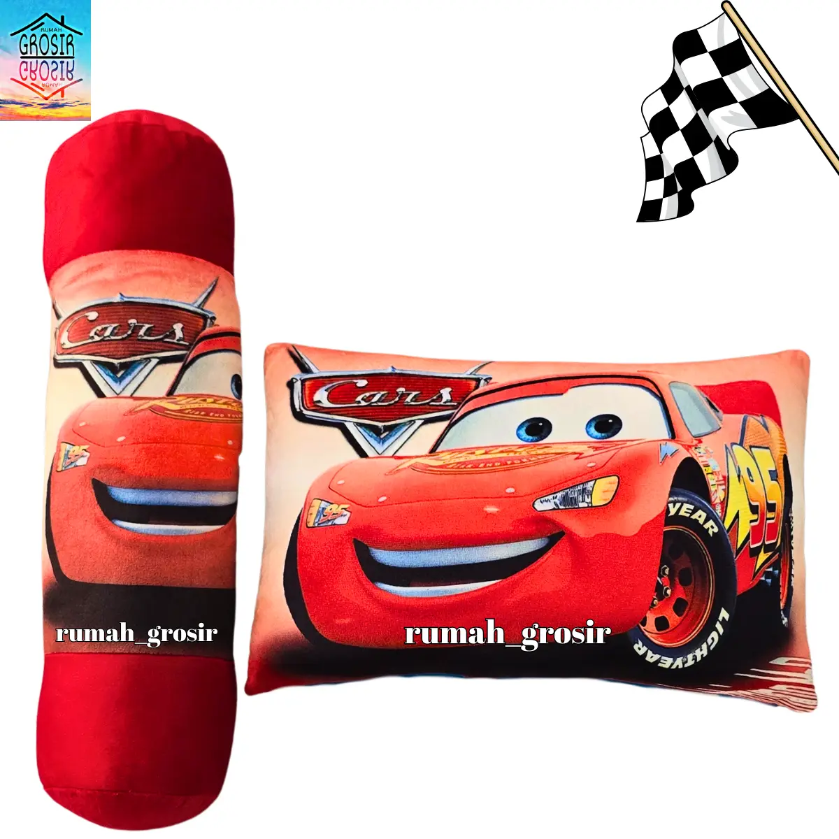 Paket Bantal Guling Cars Mobil Lucu Mewah