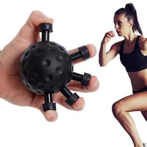 フィンガーエクササイザー トレーナー 握力強化器 調節可能なパワートレーニング ハンドボール グリップエクササイザー 握力強化トレーニング
