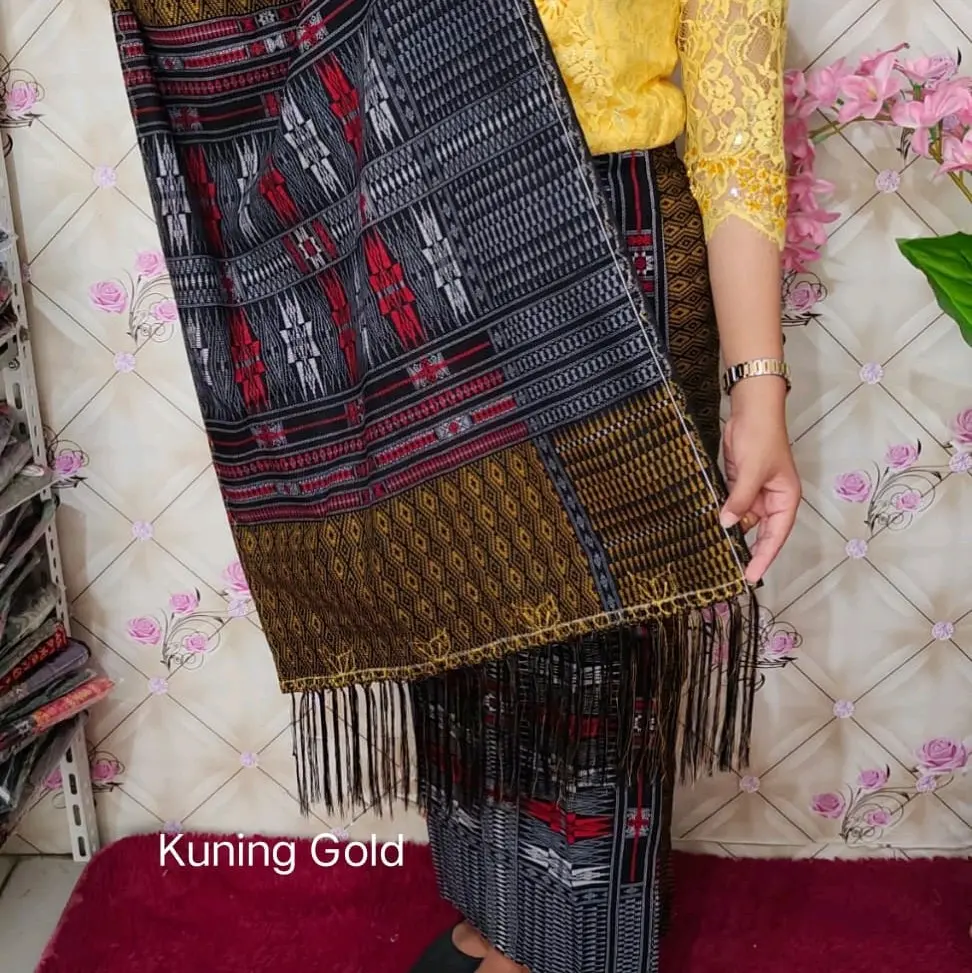 rok selendang katun motif TUMTUMAN