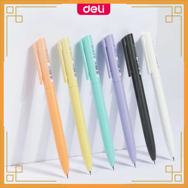 DELI Pena twist linfini body warna S8 (1pcs) S8 Gel Pen Ink Black ST tip 0.5mm 2