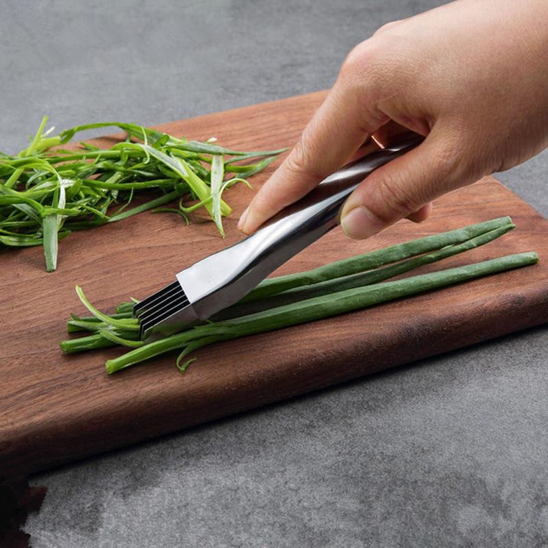 Máy cắt hành lá bằng thép không gỉ, máy cắt rau, hành tây, tỏi, dụng cụ nấu ăn cho nhà bếp, nhà hàng, khách sạn, nhà bếp, cắt nhỏ lụa 4