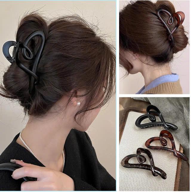  Y130 Kẹp càng cua   dài 11.5cm  màu tối đơn giản Nữ 