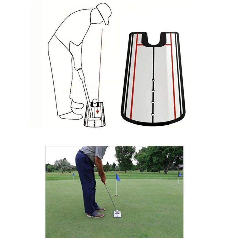 Product Introduction of Golf Putting Practice Mirror Swing Auxiliary Trainer Posture Correction Putter Training Mirror 0
