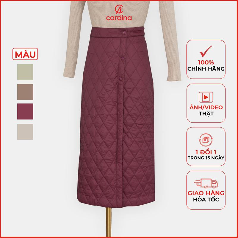  Chân váy nữ CARDINA trần trám phom ôm vừa tôn dáng trẻ trung điệu đà 3CVT09 Nhung Women 