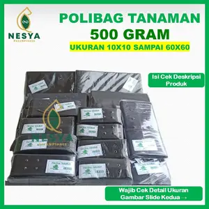 Polybag Polibag Polibek 500 gram Ukuran 10x10 10x12 10x15 12x12 12x15 15x15 18x18 15x20 20x20 20x25 25x25 25x30 30x30 30x35 30x40 35x35 35x40 40x40 40x45 40x50 45x45 45x50 50x50