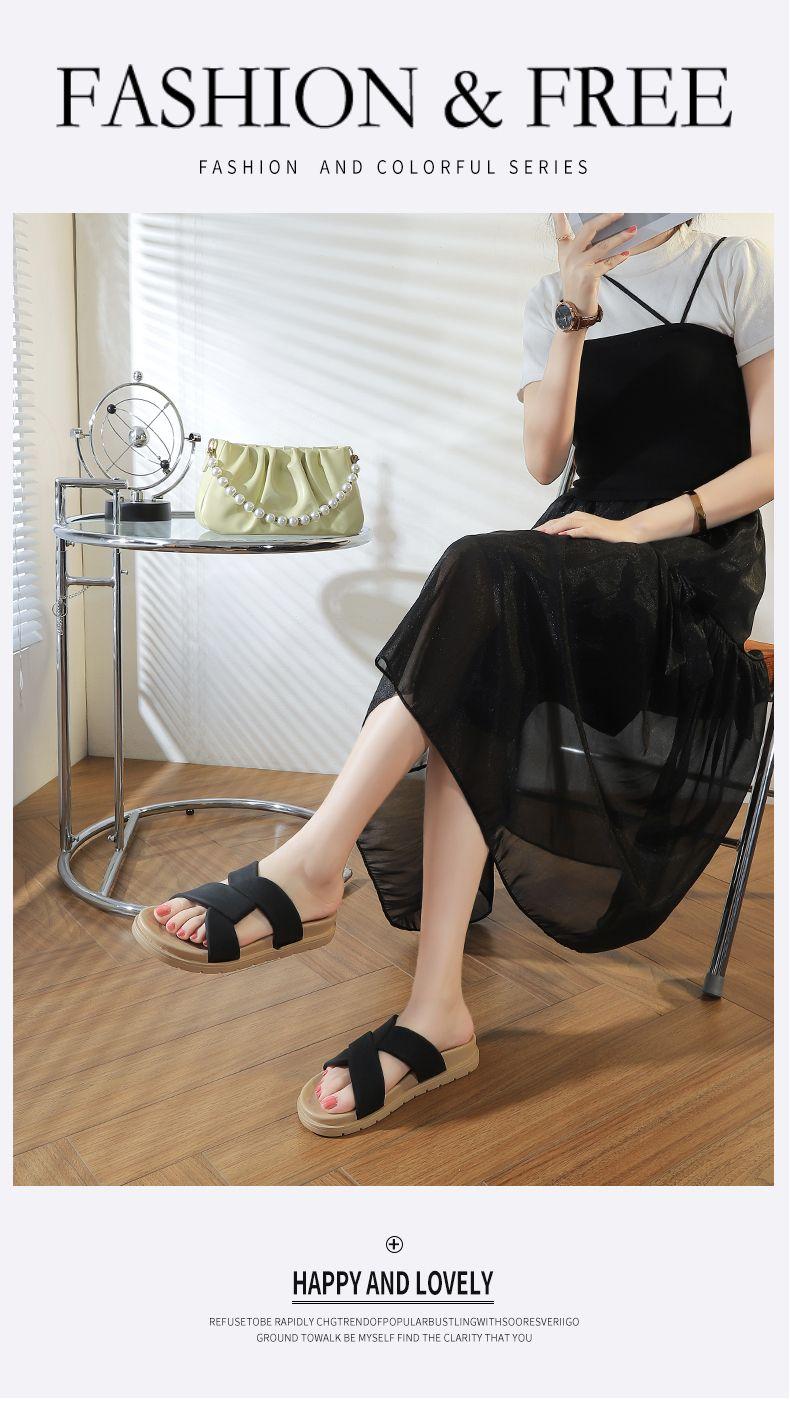Product Introduction of รองเท้าแตะฤดูร้อน สำหรับผู้หญิง สไตล์เกาหลีใหม่ อเนกประสงค์ ทันสมัย ส้นกลาง เหมาะสำหรับชายหาด ลำลอง อินเทรนด์ ใช้ในร่มและกลางแจ้ง 3