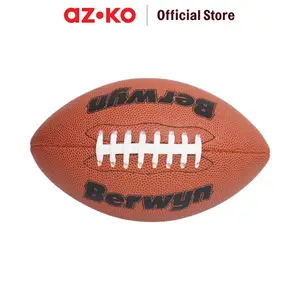 BERWYN UKURAN 5 BOLA RUGBY PU LEATHER - ORANGE