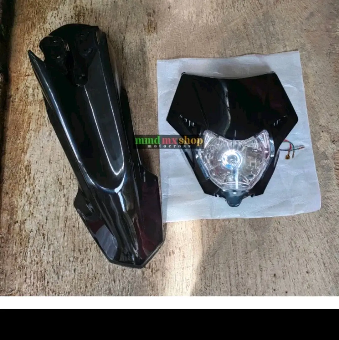 SPAKBOR DEPAN CRF 150L DAN LAMPU DEPAN CRF 150L SLEBOR DEPAN CRF 150L HEADLAMP CRF 150L