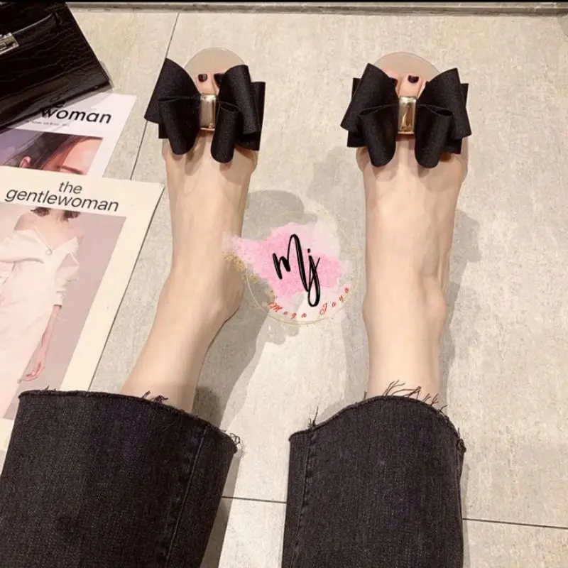 Sandal Sepatu Flat Wanita Jelly Pita Cute Import 186-D 2