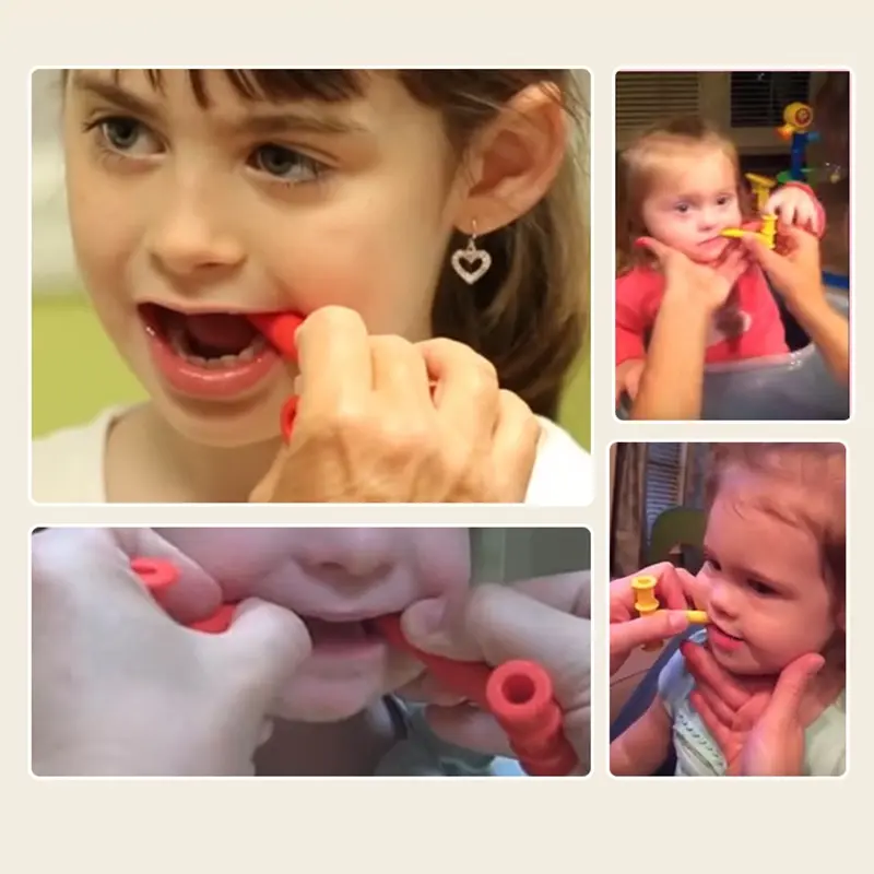 Teether speech delay bentuk huruf T alat terapi telat bicara anak autis bayi adhd oral sensorik stimulasi silikon mainan latihan kunyah oromotor baby sensori tekstur mpasi GTM tumbuh gigi peluit hiperaktif gigit wicara chewy tubes chewing tube 3