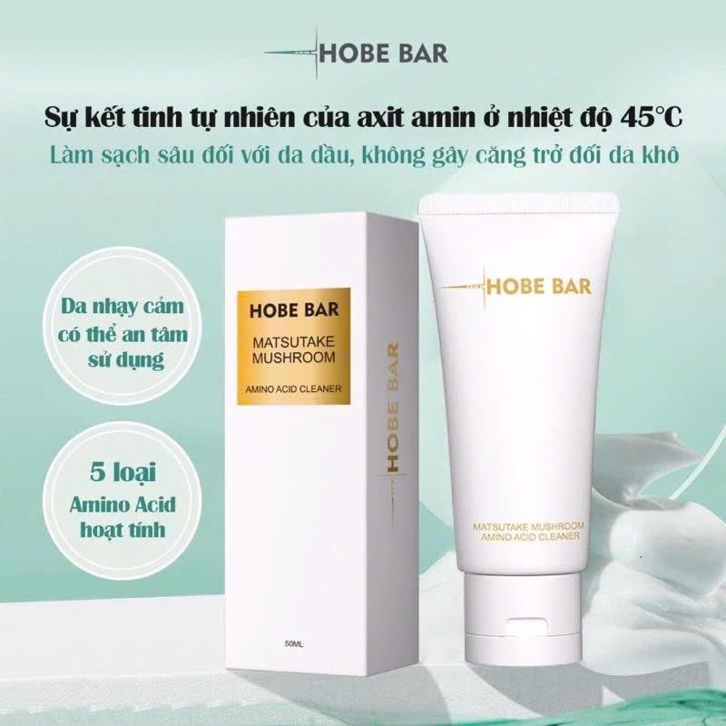 (4 TUÝP) Sữa Rửa Mặt Amino Acid HOBEBAR 50ml - Chăm Sóc Da Mặt, Làm Sạch Sâu, Kiểm Soát Dầu Và Da Nhạy Cảm, Dịu Nhẹ Lành Tính - Skincare sua ruam khô suaruamat su arua midu mỹ phẩm sữa  rửa  mặt  hobe  bar srm hadalabo 6