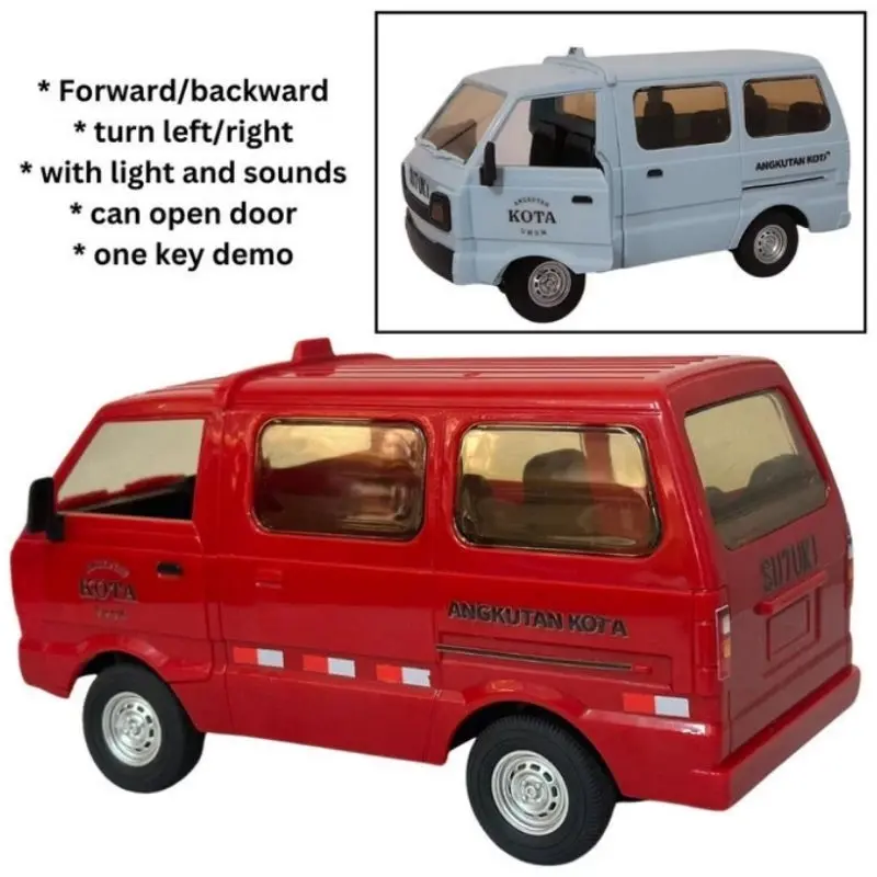 RC Angkot Suzuki Carry Remote Control 2.4 Ghz Baterai Charge - Mainan Mobil Remot Kontrol Angkutan Kota Umum Batre Cas Koleksi Anak Laki Perempuan - Bus Basuri Telolet 2