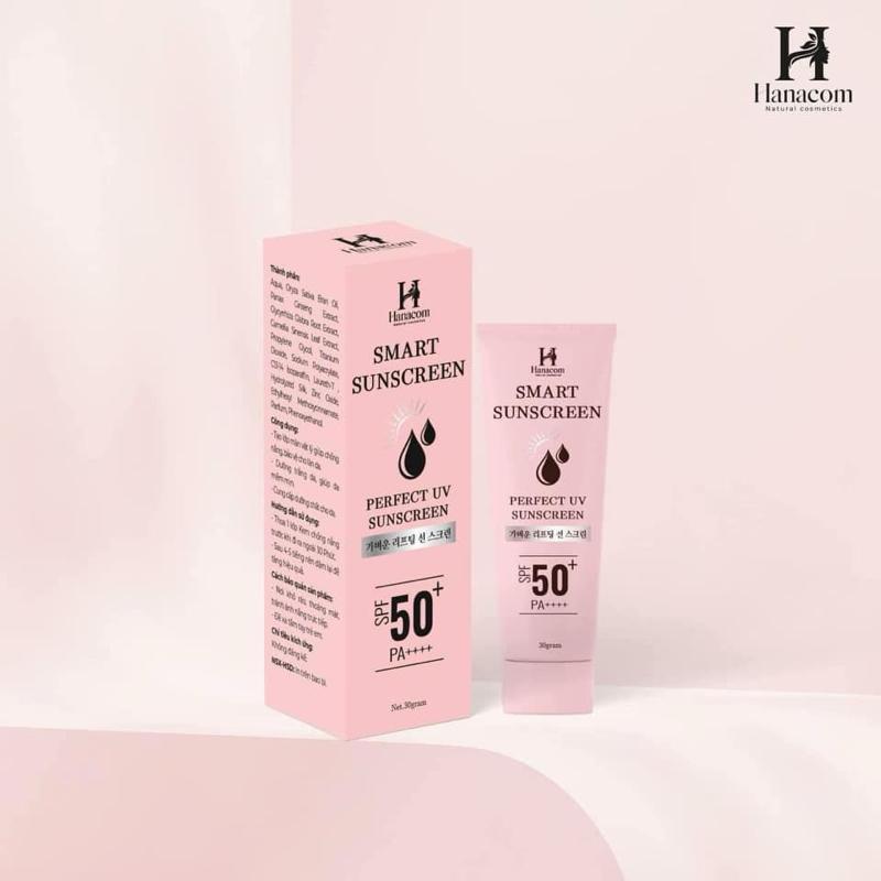 Kem Chống Nắng HANACOM Cẩm Tiên SPF50/PA++++ 65g - Thấm nhanh, Nâng tone, Dưỡng ẩm, Nhẹ mặt, Bảo vệ da toàn diện - Sunscreen, Skincare 1