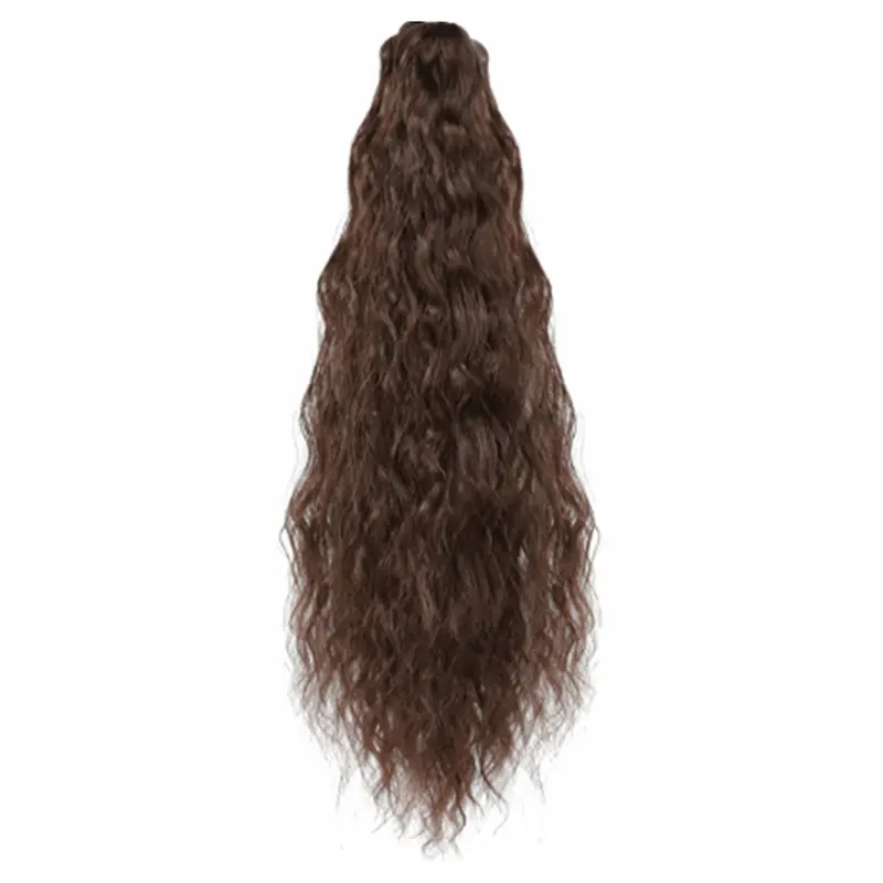 Tóc Nối Đuôi Ngựa Xoăn, Dài 22 Inch, Dành Cho Nữ, Tóc Tổng Hợp, Kiểu Kẹp Tóc Nối 7