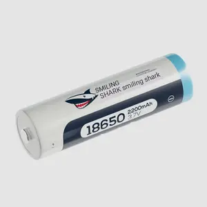BATERAI LITHIUM 18650 SMILING SHARK ASLI FULL ORIGINAL Battery Rechargeable 2200mAh 3.7V