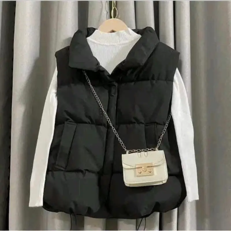 Combo 2 Áo (1 Áo Gile Nhồi Bông + 1 Áo Len Cổ 3 Phân) Lịch Sự - Chất Co Giãn Mặc Lịch Sự Sang Chảnh - Nữ  Women 2