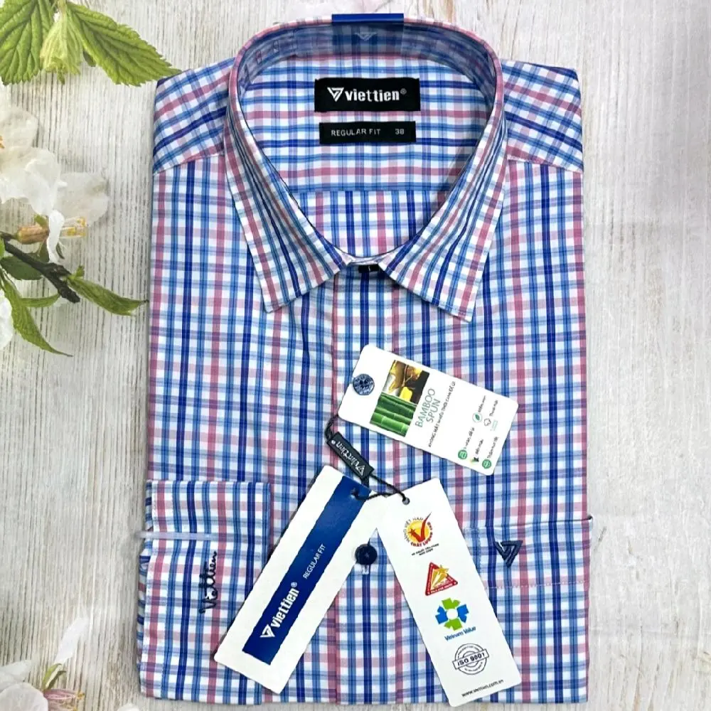 VIETTIEN-[Nhiều mẫu ƯU ĐÃI GIÁ TỐT]-Áo sơ mi nam VIỆT TIẾN dài tay (Regular fit)