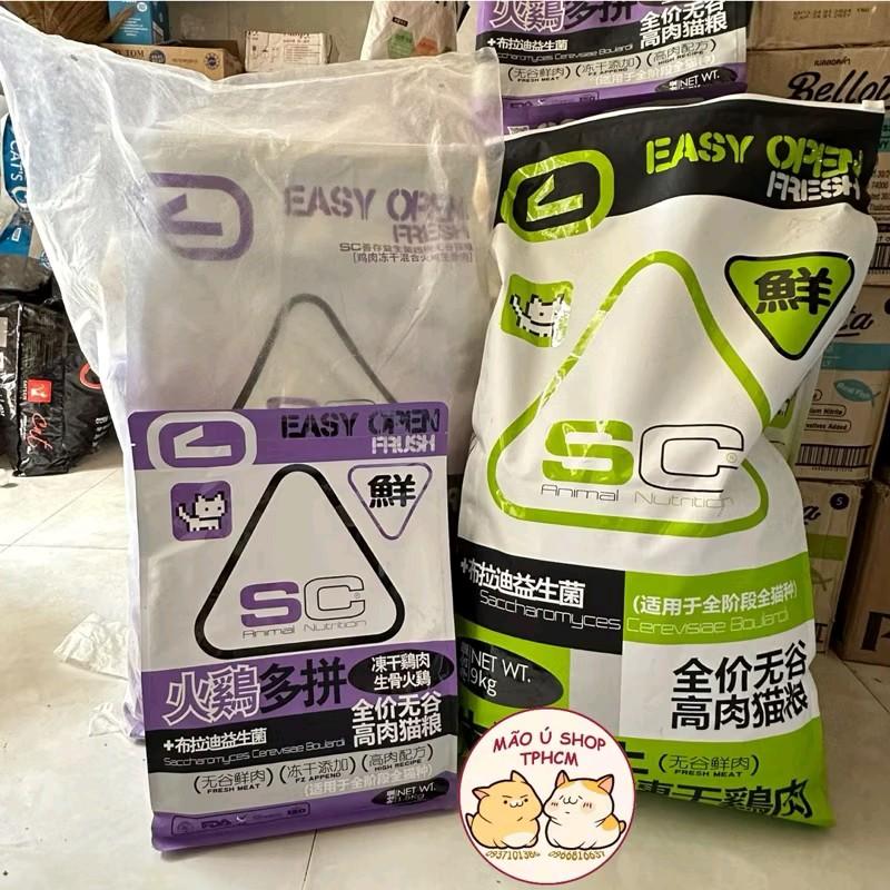 BAO 9KG HẠT SC CHO MÈO - PROTEIN CAO 39-42% - KHÔNG ĐỘN NGŨ CỐC - HẠT MIX TOPPING THỊT SẤY CHO MÈO MỌI LỨA TUỔI h20 cám gạo cây pate 200gr cats rang