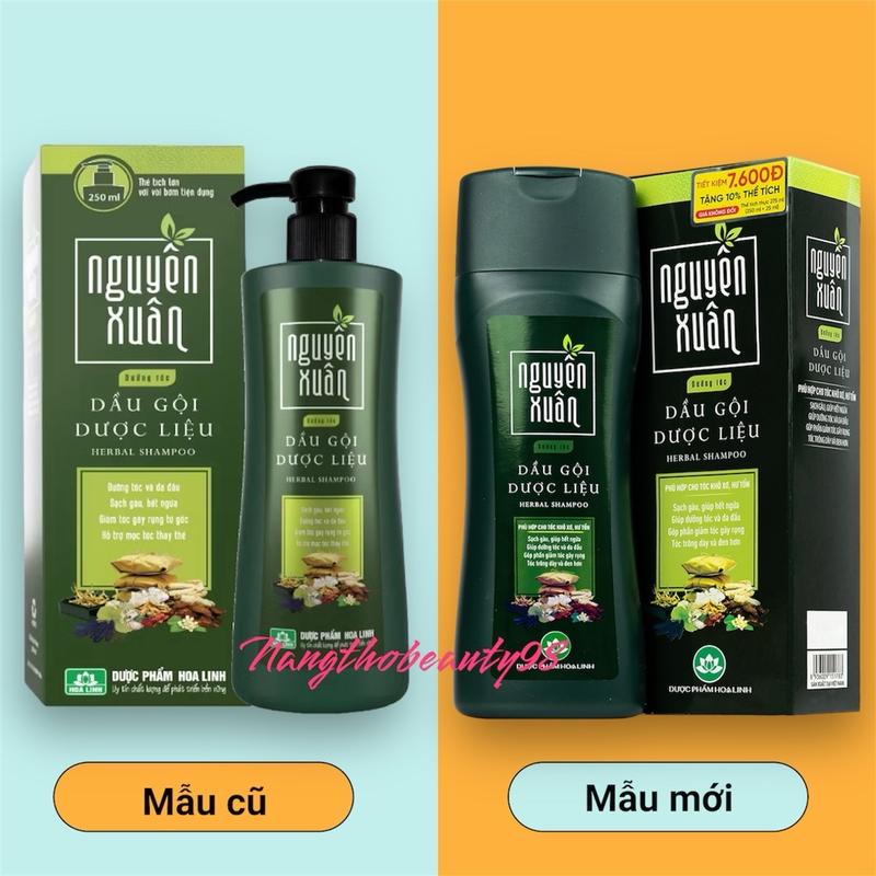 Dầu gội liệu Nguyên Xuân xanh 250ml (Dưỡng tóc, phục hồi hư tổn)