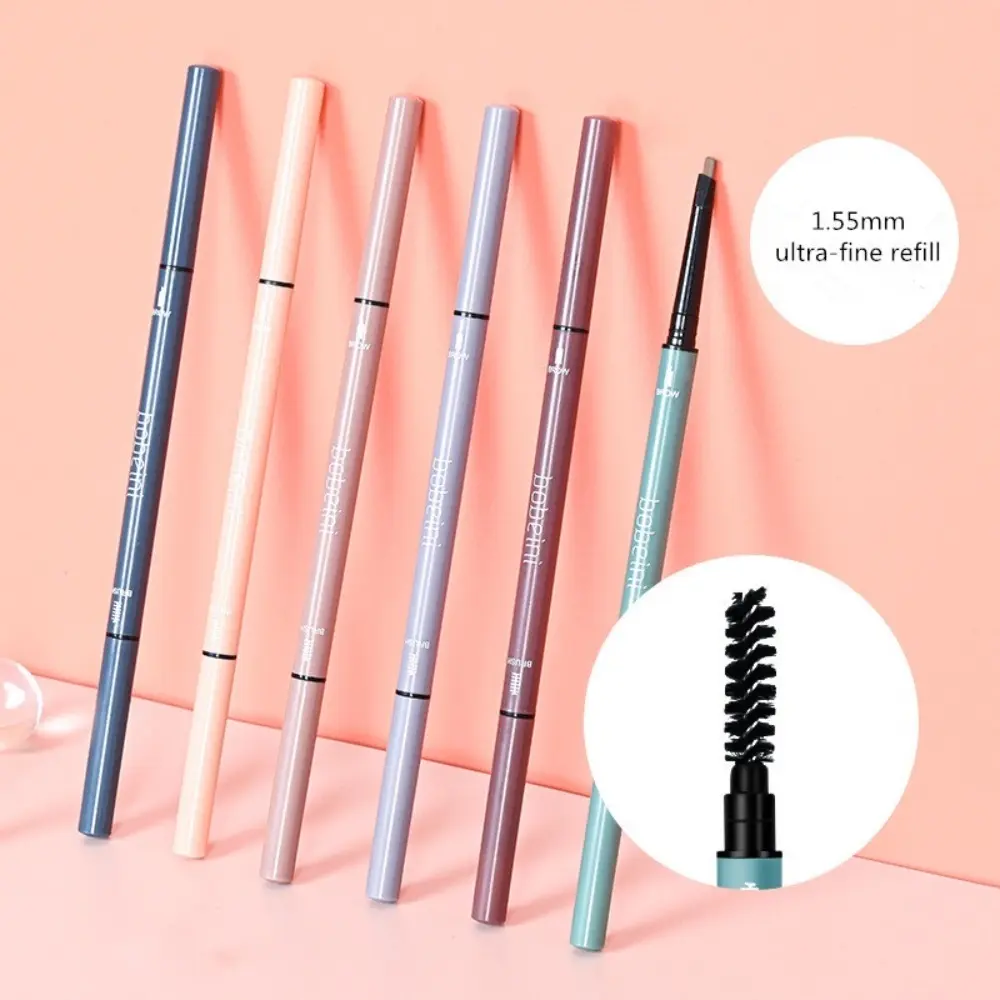New 6 Colors Eyebrow Pencil Double Head Ultra-fine Eyebrow Pen Waterproof Natural Eye Make Tool