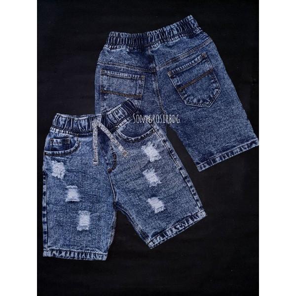 Product Introduction of celana jeans pendek ripped merk noemi size 101214(5-7/8 tahun) 0