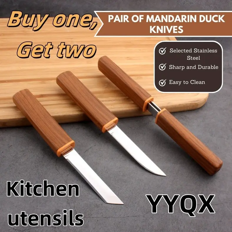 Double-edged Fruit Knife Mini Fixed Blade Knife For Outdoor Camping And Picnic