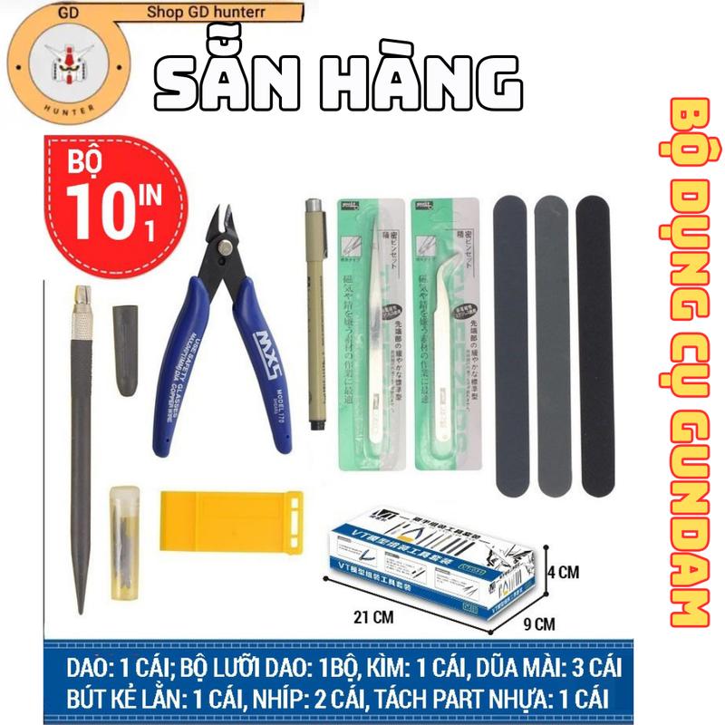 SẲN HÀNG Bộ dụng cụ Gundam Tool lắp ráp đồ chơi mô hình GUNDAM BANDAI Bộ từ 10 dụng cụ đến Bộ 1